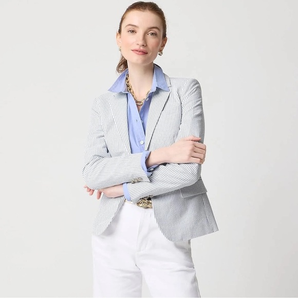 J CREW Schoolboy Preppy Blazer Size 2 - Picture 1 of 7